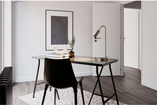 Stolne Lampa By Rydéns, Curve, Zlato / mjed, Dnevna soba, Metal, Moderan