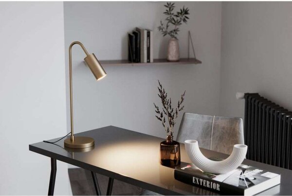 Stolne Lampa By Rydéns, Curve, Zlato / mjed, Dnevna soba, Metal, Moderan