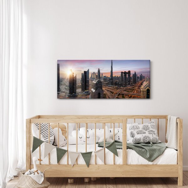 Slika - Panorama Dubaija (120x50 cm)