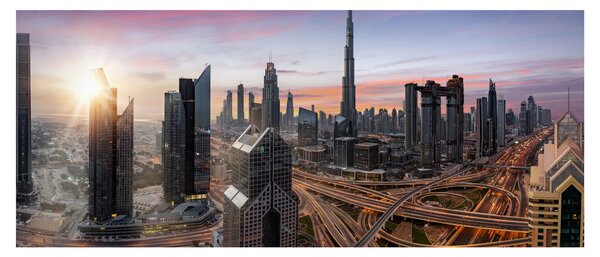 Slika - Panorama Dubaija (120x50 cm)