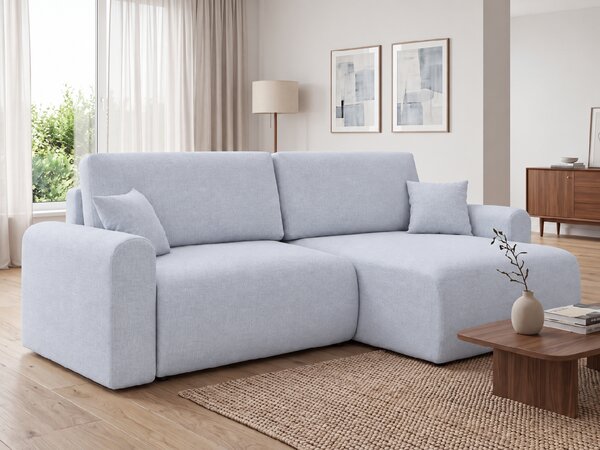 Rasklopivi obostrani kutni kauč NORDEN PAROS 250x140 cm, svijetlo siva