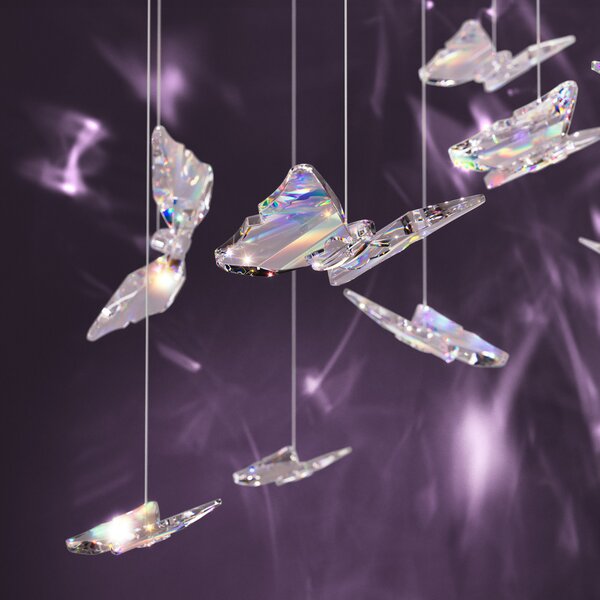 Viseće Svjetiljka Stars of Light, Adrados, prigušiv, Providna, Blagovaonica, Metal, Dizajn