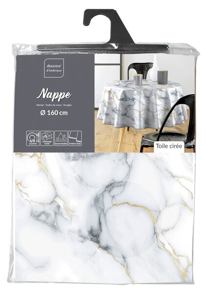Perivi stolnjak ø 160 cm Marquina – douceur d'intérieur
