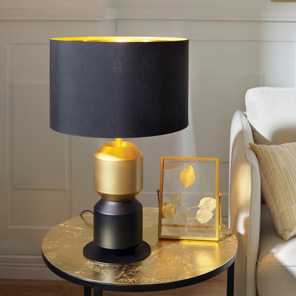 Stolne Lampa Stars of Light, Laurignano, Crno, Dnevna soba, Tkanina / tekstil, Moderan