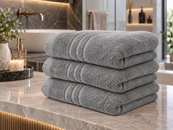 Ručnik Comfort 70 x 140 cm svijetlosiva, 100% pamuk
