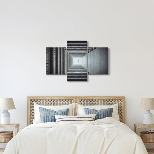 Slika - Pogled iz unutrašnjosti zgrade (90x60 cm)