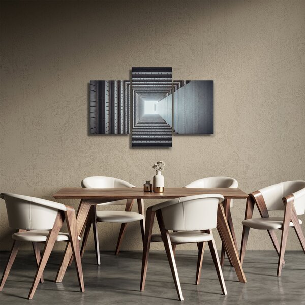 Slika - Pogled iz unutrašnjosti zgrade (90x60 cm)