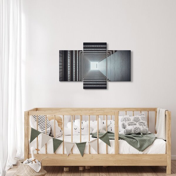 Slika - Pogled iz unutrašnjosti zgrade (90x60 cm)