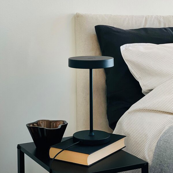 Stolne Lampa Dyberg Larsen, Starlight, prigušiv, Crno, Dnevna soba, Metal, Dizajn