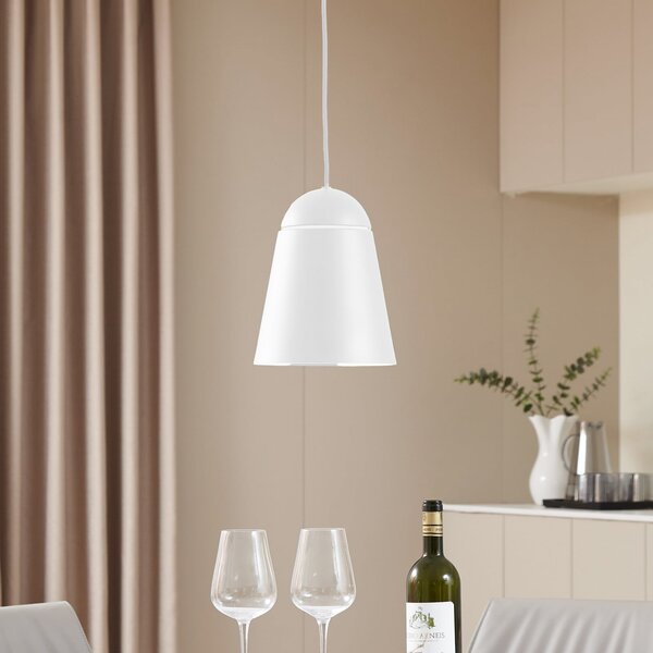 Viseće Svjetiljka NOLA, Montes, prigušiv, Bijela, Dnevna soba, Aluminij, Skandinavski