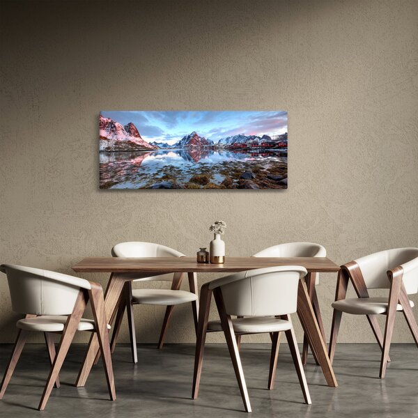 Slika - Izlazak sunca iznad Reine (120x50 cm)