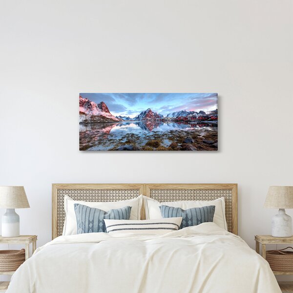 Slika - Izlazak sunca iznad Reine (120x50 cm)