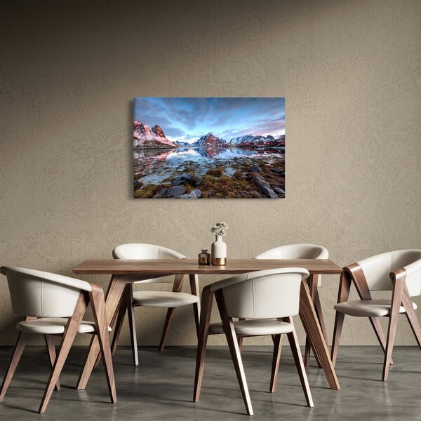 Slika - Izlazak sunca iznad Reine (90x60 cm)