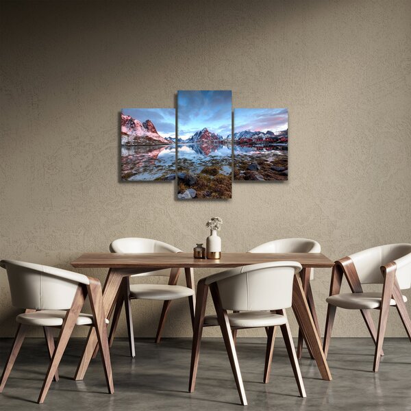 Slika - Izlazak sunca iznad Reine (90x60 cm)