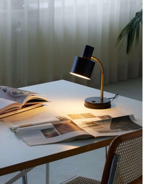 Stolne Lampa Halo Design, Crno, Dnevna soba, Metal