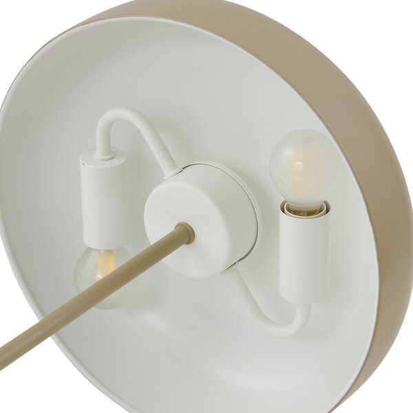 Stolne Lampa Lindby, Edion, Bež, Dnevna soba, Metal, Moderan