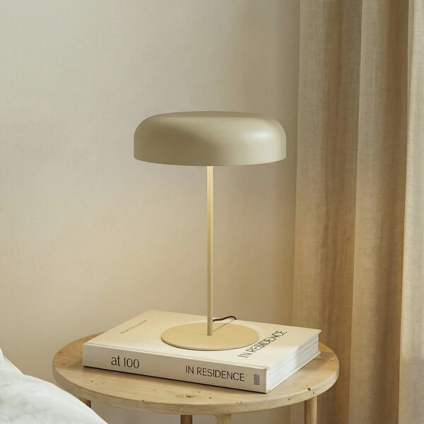 Stolne Lampa Lindby, Edion, Bež, Dnevna soba, Metal, Moderan