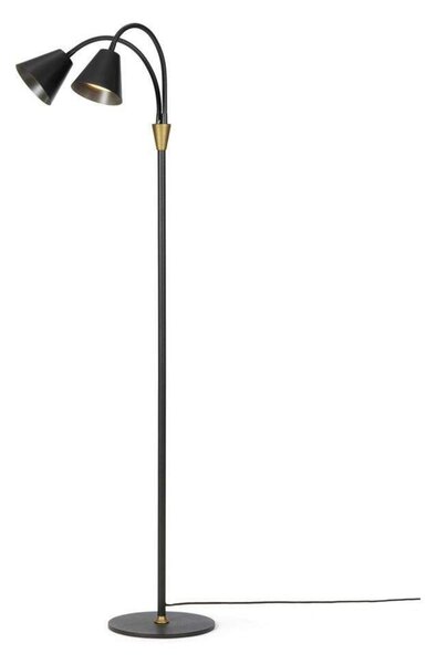 Podne Lampa Halo Design, Crno, Dnevna soba, Metal