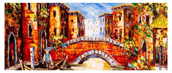 Slika - Ulje na platnu grada III. (120x50 cm)