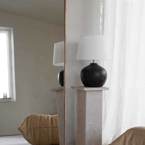 Stolne Lampa Watt & Veke, Mona Black, Crno, Dnevna soba, Keramika, Dizajn