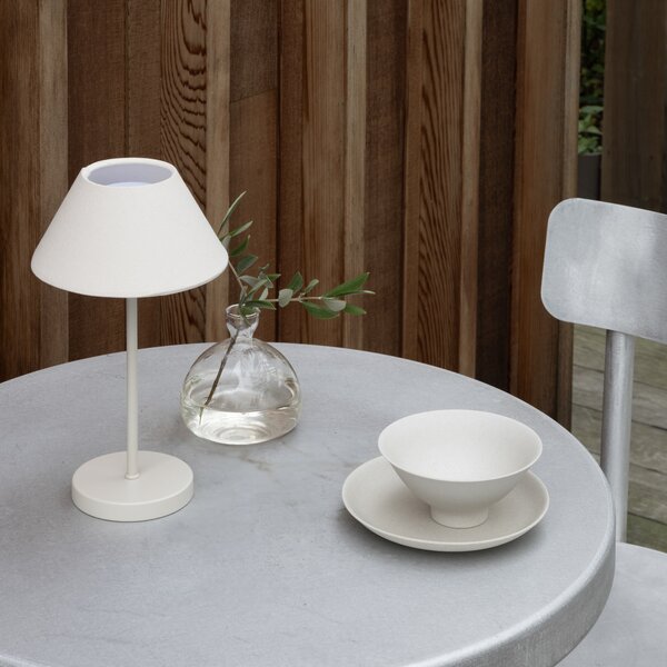Stolne Lampa Watt & Veke, Teya, prigušiv, Bijela, Dnevna soba, Metal, Dizajn