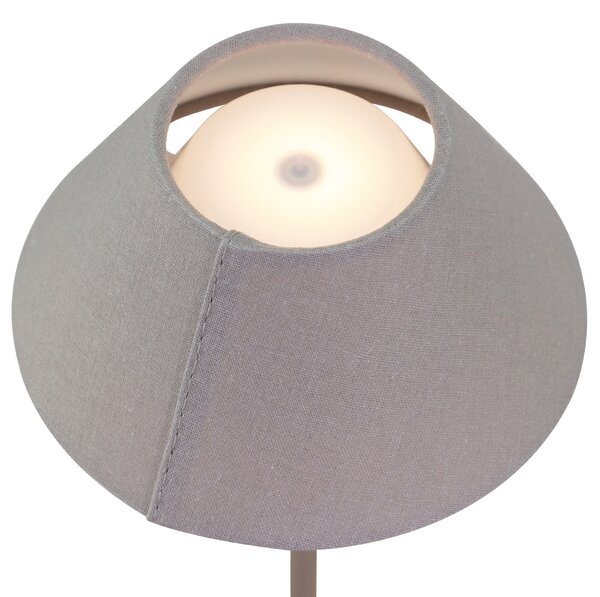 Stolne Lampa Watt & Veke, Teya, prigušiv, Sivo, Dnevna soba, Metal, Dizajn