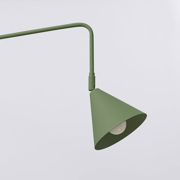 Zidne Svjetiljka SOLLUX LIGHTING, LYS, Zelena, Dnevna soba, Metal, Skandinavski