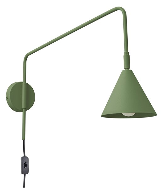 Zidne Svjetiljka SOLLUX LIGHTING, LYS, Zelena, Dnevna soba, Metal, Skandinavski