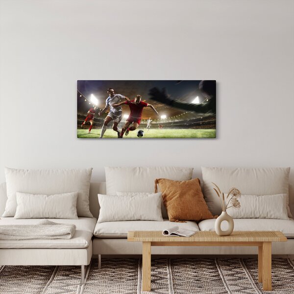 Slika - Nogometaši u akciji (120x50 cm)