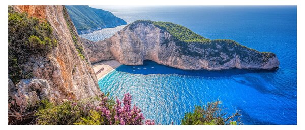 Slika - Plaža Navagio, Grčka (120x50 cm)