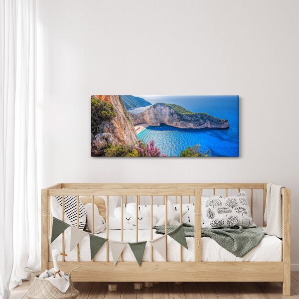 Slika - Plaža Navagio, Grčka (120x50 cm)