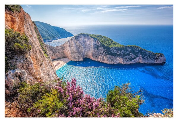 Slika - Plaža Navagio, Grčka (90x60 cm)