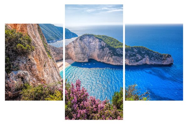 Slika - Plaža Navagio, Grčka (90x60 cm)