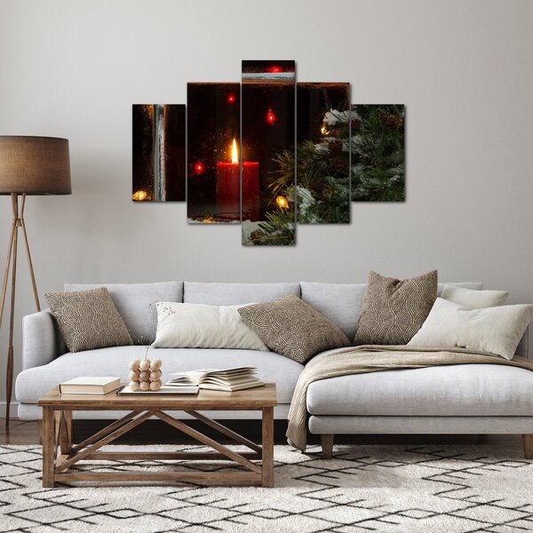 Slika - Svjetleća božićna svijeća (150x105 cm)