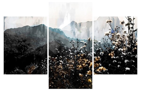 Slika - Ilustracija divljeg cvijeća (90x60 cm)
