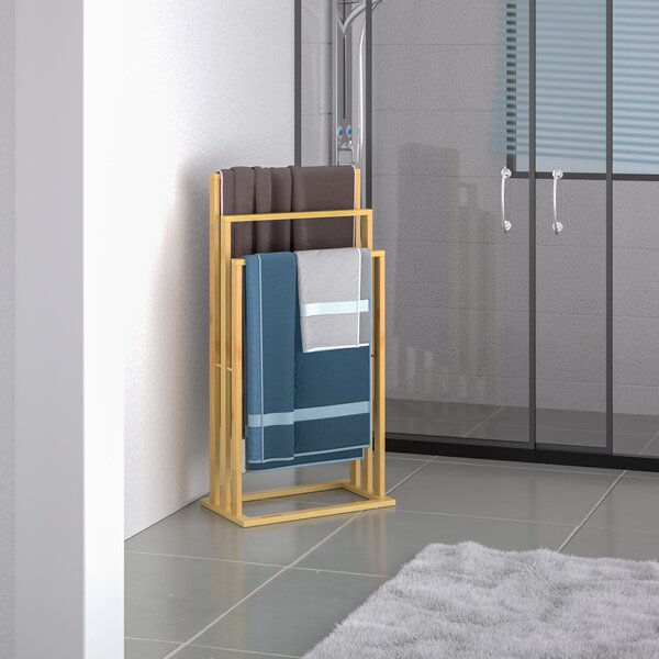 Bambuski stalak za ručnike RUBBY, 40x24x82 cm, smeđa Casaria