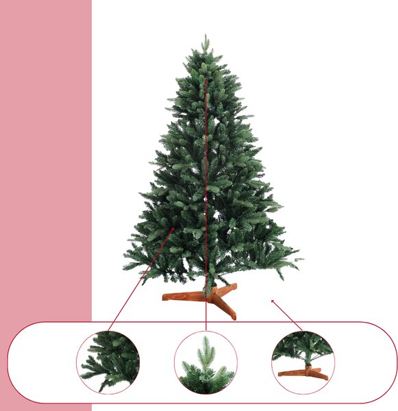 Umjetni božićni bor FROST, 150 cm, zeleni Casaria