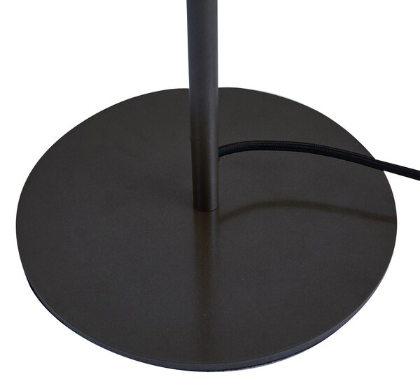 Stolne Lampa Lucande, Nysira, Crno, Dnevna soba, Metal, Moderan
