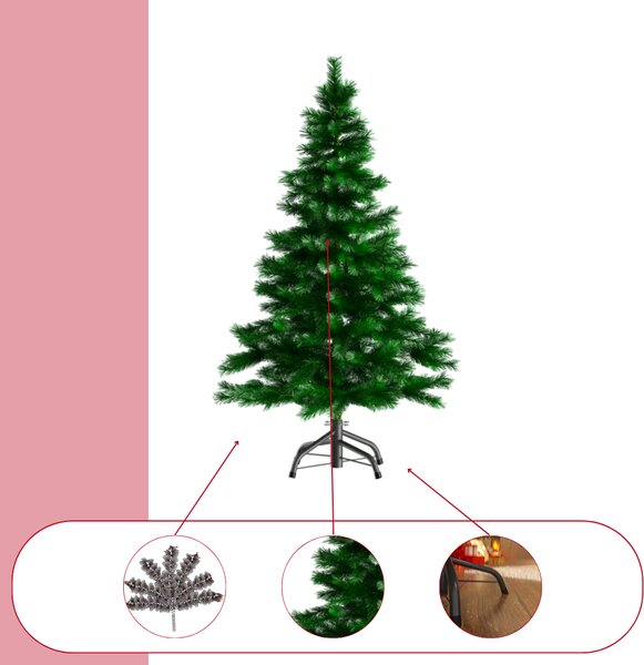 Umjetno božićno drvce RUDOLPH, 150 cm, zeleno Casaria