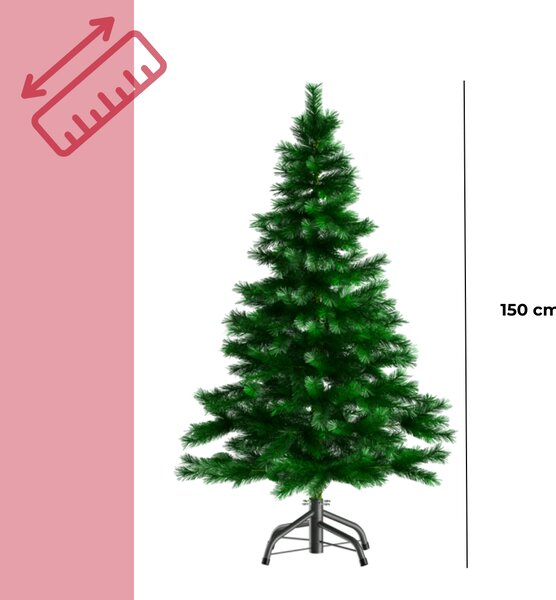 Umjetno božićno drvce RUDOLPH, 150 cm, zeleno Casaria