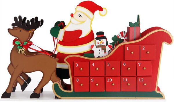 Adventski kalendar NIKOLAS, 52x31x13 cm, višebojan Spielwerk