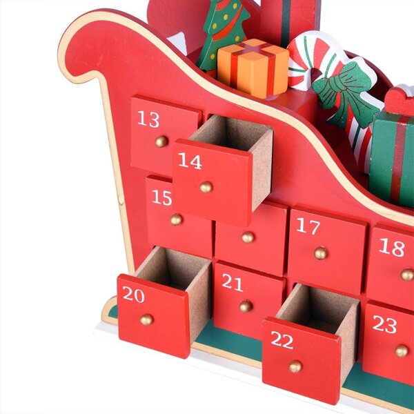 Adventski kalendar NIKOLAS, 52x31x13 cm, višebojan Spielwerk