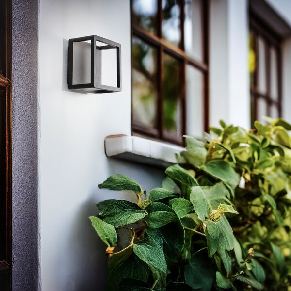 Vanjske Svjetiljka Lucande, Thorvid, Crno, Aluminij, Moderan