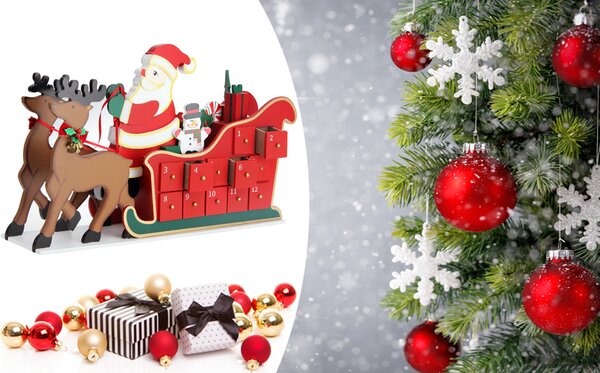 Adventski kalendar NIKOLAS, 52x31x13 cm, višebojan Spielwerk