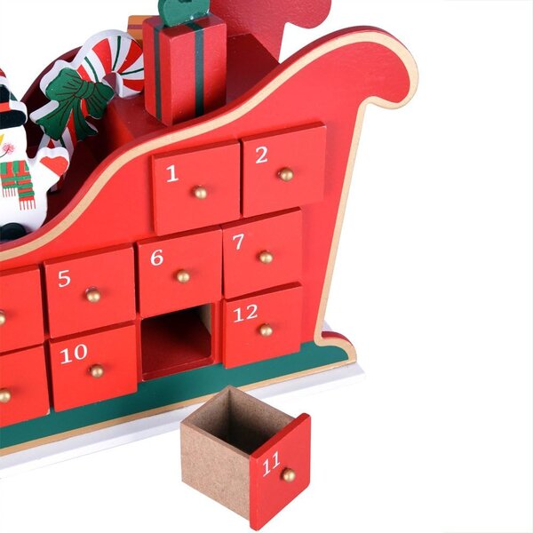 Adventski kalendar NIKOLAS, 52x31x13 cm, višebojan Spielwerk