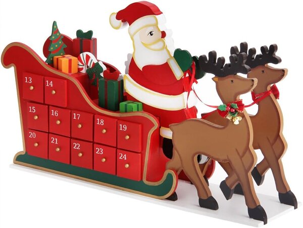 Adventski kalendar NIKOLAS, 52x31x13 cm, višebojan Spielwerk