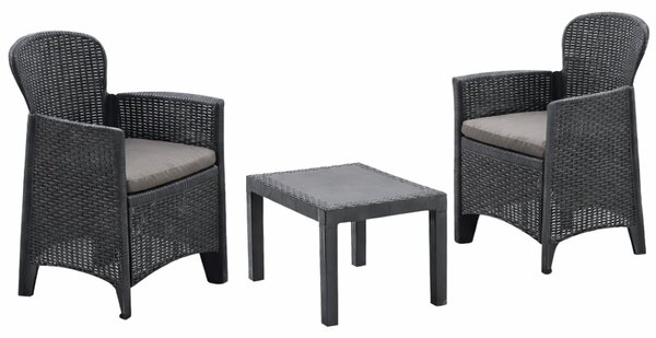 Vrtna garnitura AKITA, 3-dijelna, antracitna I.P.A.E-Progarden