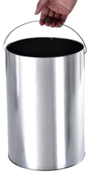 Stojeća pepeljara s košem za otpad SMOKE, 60,5x24,5 cm, crna SongmicsHome