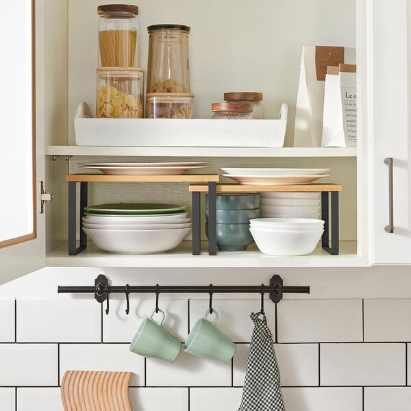 Set bambusovih organizatora CEZAR, 2 kom, smeđa/crna SongmicsHome