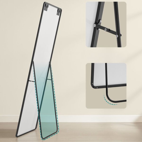 Pravokutno ogledalo NOIR, 160x50cm, crno SongmicsHome